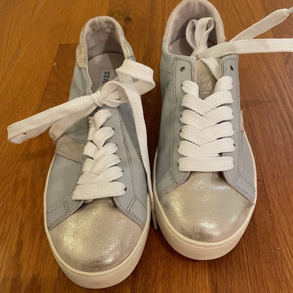Steve Madden Shoes - Steve Madden | Silver Glitter Sneakers